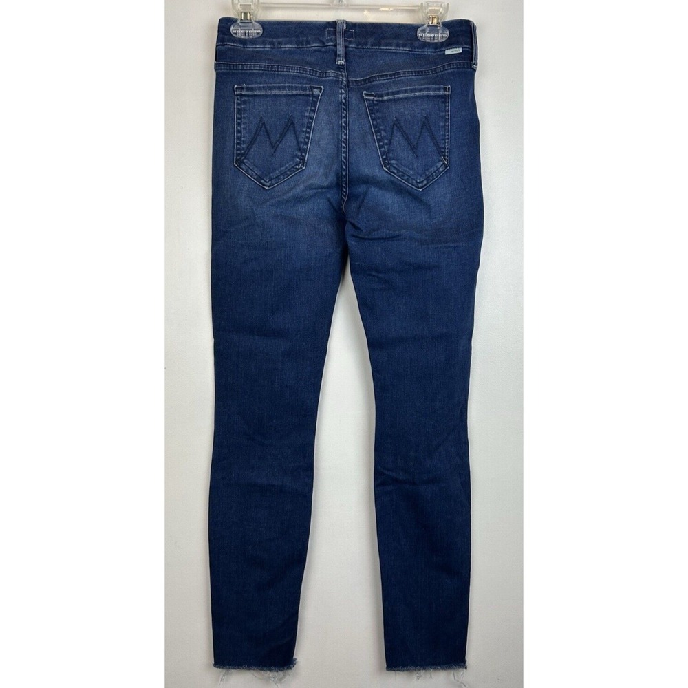 Mother Jeans The Looker Ankle Fray Womens 25 Satisfaction Denim Mid Rise Stretch